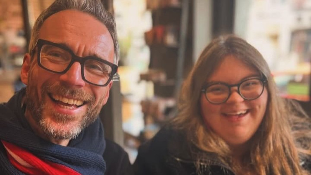 MACC-POW! festival director Marc Jackson and artist Ava Reid (Credit: Marc Jackson)