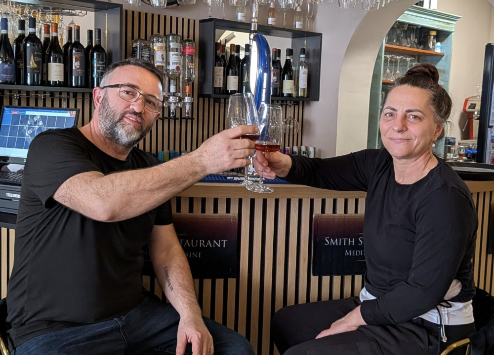 Husband and wife entrepreneurs from Albania have brought the authentic flavours of the mediterranean to Warwick with the launch of their new restaurant (image supplied)