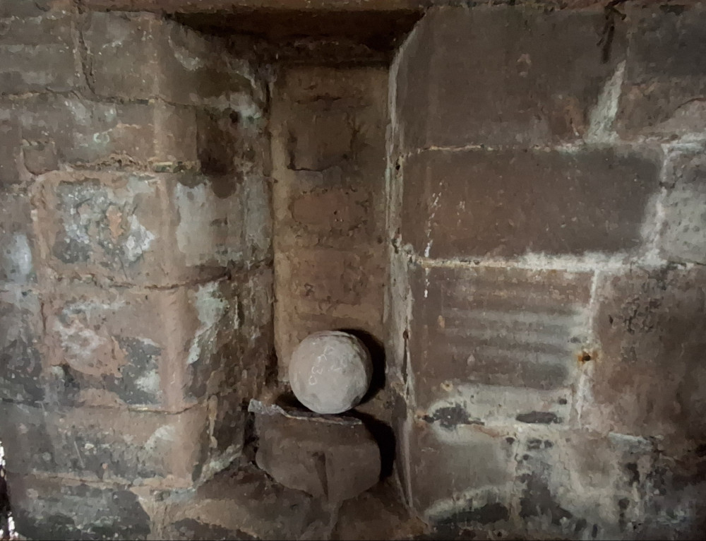 The trebuchet ball in the Gatehouse in Kenilworth (image supplied)