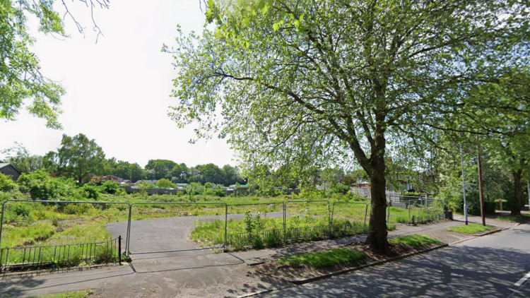 Seven houses could be built on land on Drubbery Lane in Blurton (image via Google Street View)