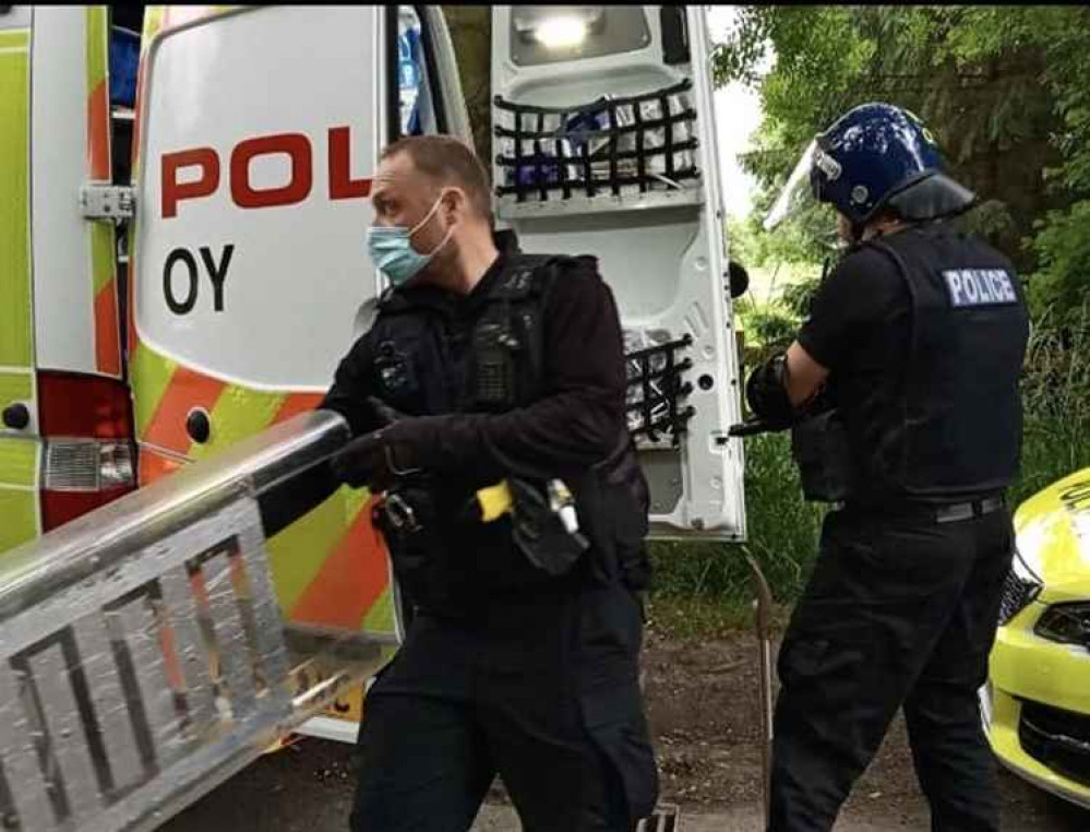 Police raided an address in Coton. Photo: Swadlincote SNT