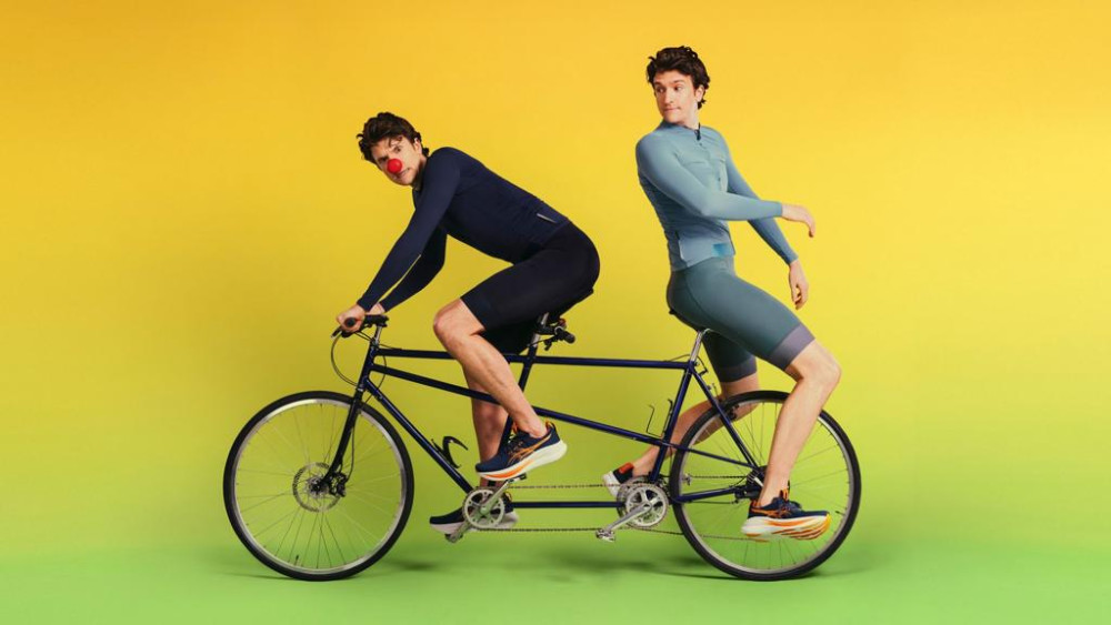 BBC Radio 1's Greg James cycles through Shepton Mallet today, March 13, in a 1,000-km fundraising tandem ride for Comic Relief, finishing in Edinburgh next week.