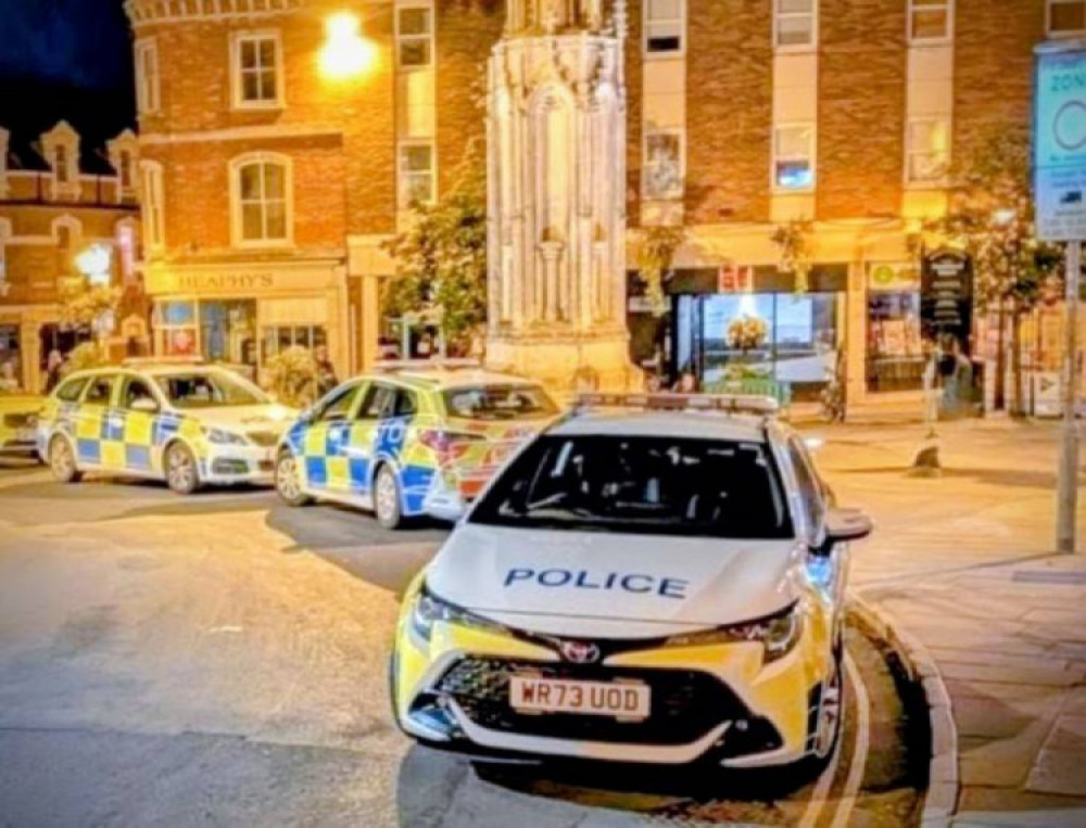 Police in Glastonbury High Street (File photo - LL/DILY) 
