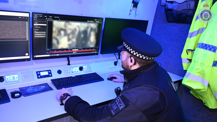 The first deployment of Live Facial Recognition (LFR) technology in Chester city centre was completed last week (Image via: Cheshire Constabulary)