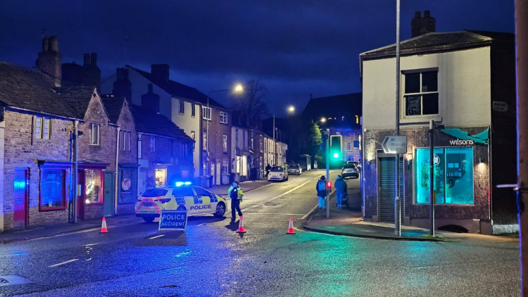 Police at the scene of the crash on Sunday, March 15 (Credit: Peter Connelly)