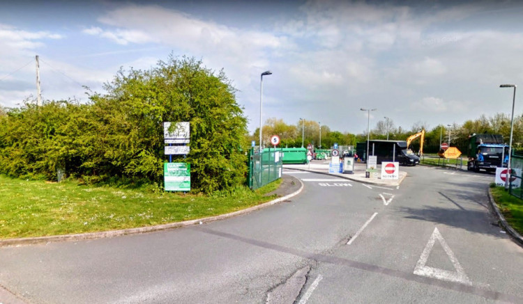 On 14 March, Cheshire Police received reports of an incident involving weapons at Crewe Household Waste and Recycling Centre, Pyms Lane (Photo: Nub News).