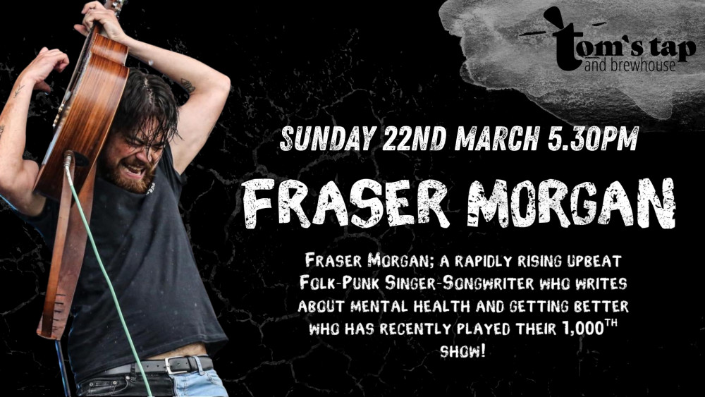 Fraser Morgan at Tom's Tap