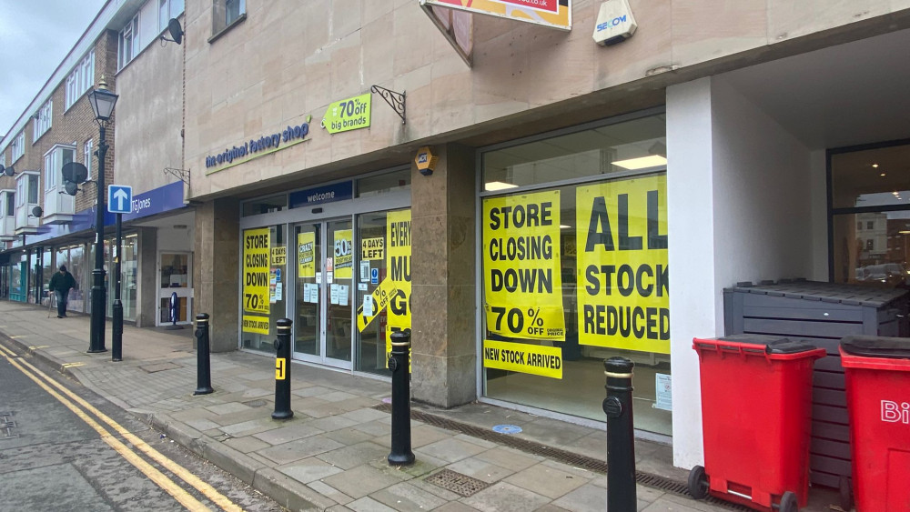 The Original Factory Shop has closed at Market Place (image via Nub News)