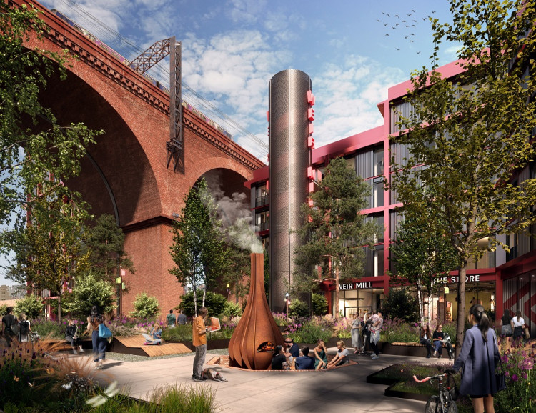 Weir Mill is an ongoing project which is currently being delivered with the help of Stockport MDC (Image - Stockport Council)