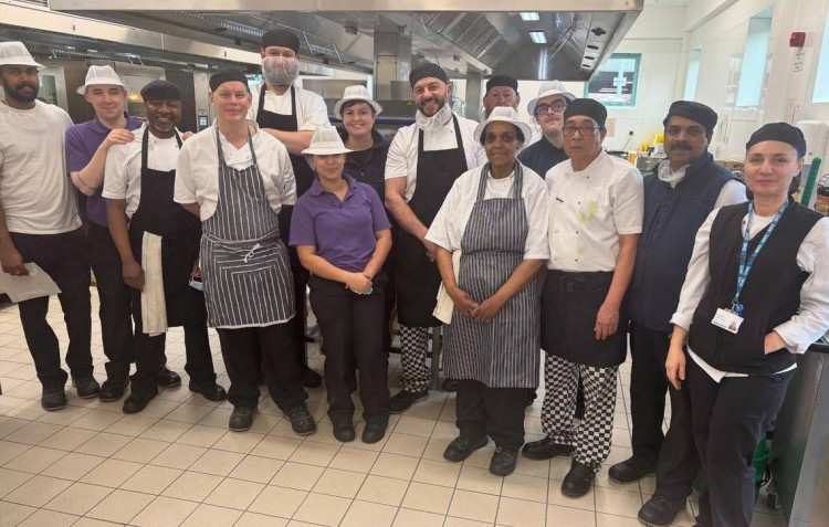 The catering team at Stockport NHS are finalists in the 'Hospital Catering' category at this year's Public Sector Catering Awards (Image - Stockport NHSFT)