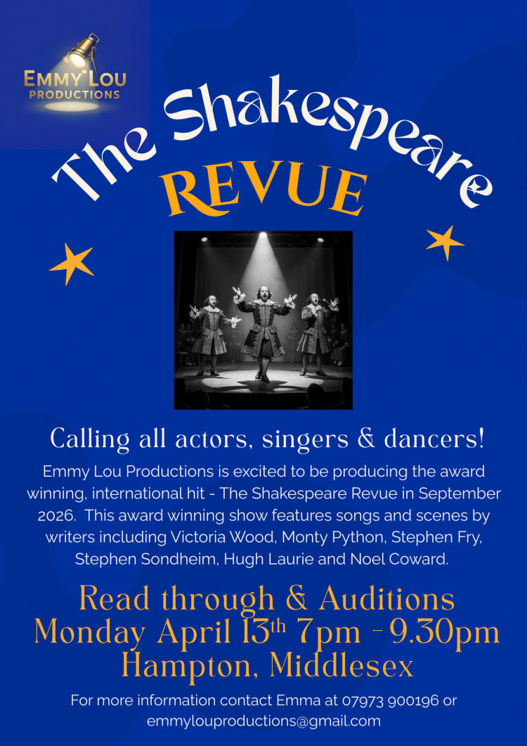 The Shakespeare Revue - READ THROUGH & AUDITIONS
