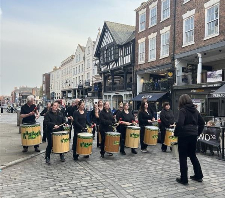 Performers from the Mystery Plays Choir and the Karamba Samba Drummers will create a vibrant and reflective start to the evening (Image supplied) 