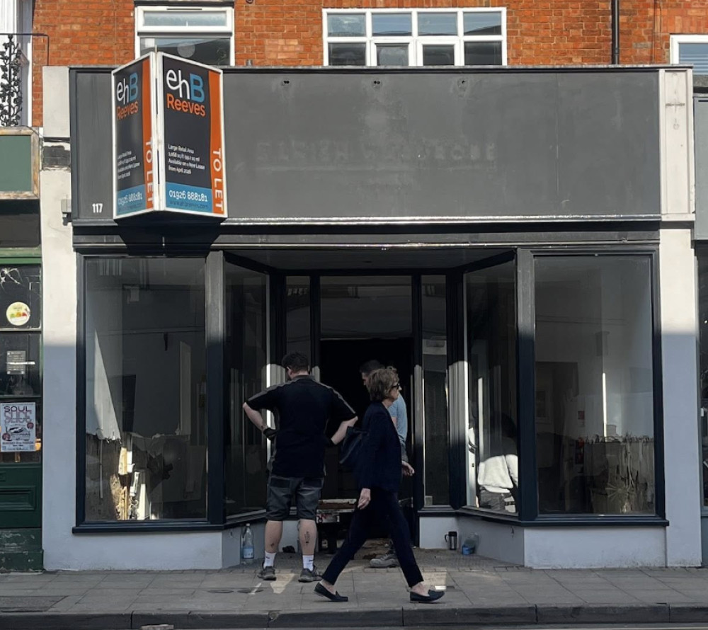 A retail unit on Regent Street, Leamington, once home to The Danish Wardrobe Company, is available for lease in late April 2026 for £30,000 annually (image via Nub News) 