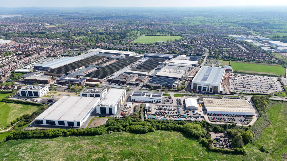 Luxury car-maker Bentley Motors is to cut 150 jobs at its Crewe plant on Pyms Lane (Photo: Jonathan White).