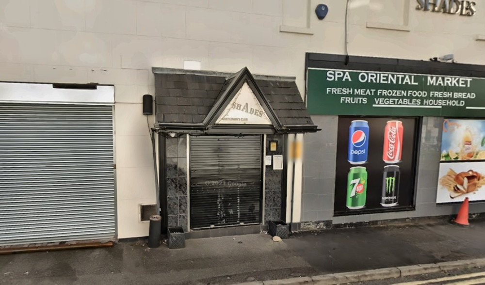 Shades Gentleman’s Club on Wise Street, Leamington is the only venue in the district with a sexual entertainment licence (image via Google)