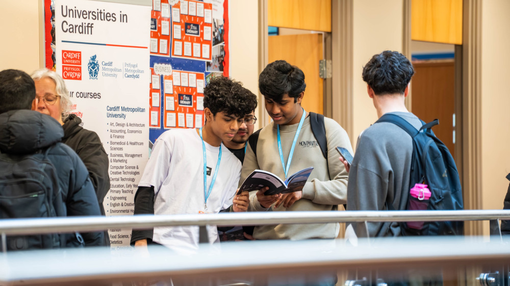 NSCG's annual Next Steps Fayre gave students the opportunity to explore a wide range of future career pathways (image via NSCG)