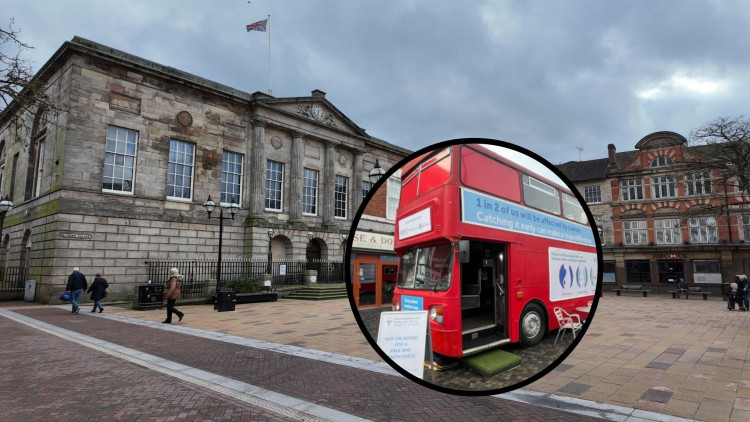 Anyone can visit the bus to find out more about their health (image via Staffordshire and Stoke-on-Trent Integrated Care System/Livia Gregor)