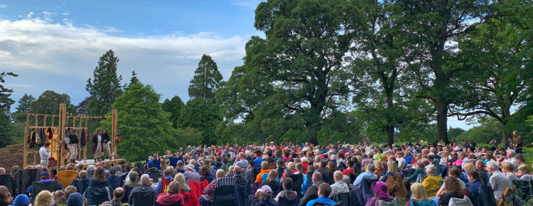 Glastonbury Abbey's 2026 outdoor theatre season features Othello, King Arthur, British history, and Pinocchio in open-air performances set amidst the historic ruins. (Photo: Three Inch Fools) 