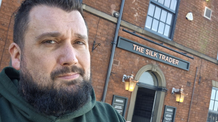 Dale Harvey, who is on a mission to visit every pub in the UK, returned to Macclesfield this week (Credit: The Great British Pub Crawl)