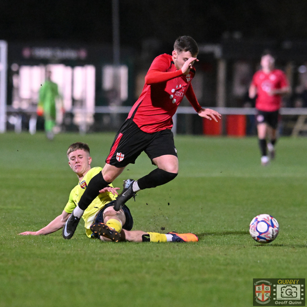 Joe Collins' goal takes him up to six for the season (Image - Stockport Georgians)