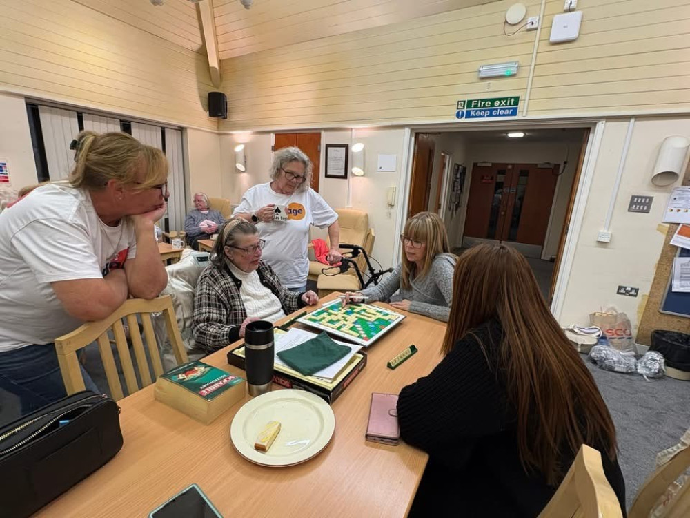Centre of attention. 90-year-old Bridget has a way with words. 