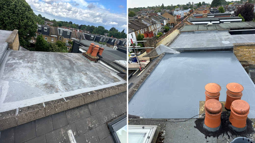 To see more before and after pictures from Apex Roofing, click the arrows (credit: Apex Roofing).