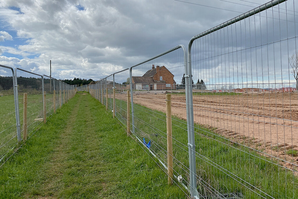 HS2 works near Kingswood Farm, Dalehouse Lane in 2022 (image by Robin Stott)