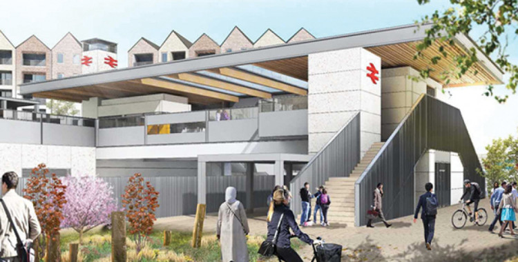 One of the previous designs for a new station at Purfleet