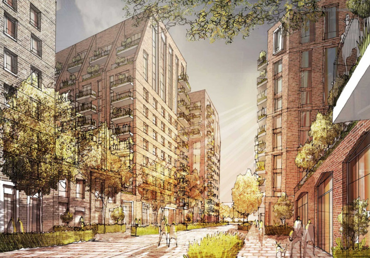 Visualisation of Signal Park, Tolworth, once phase two is completed. (Credit: Countryside Partnerships/The Guinness Partnership/PRP, provided in Kingston Council planning documents)