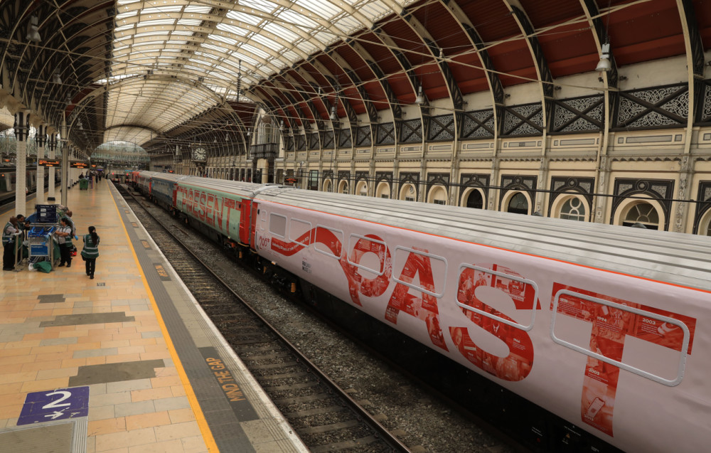 The Inspiration train has been touring the UK throughout 2026 - it is pictured here at Paddington Station (Image - Railway 200)