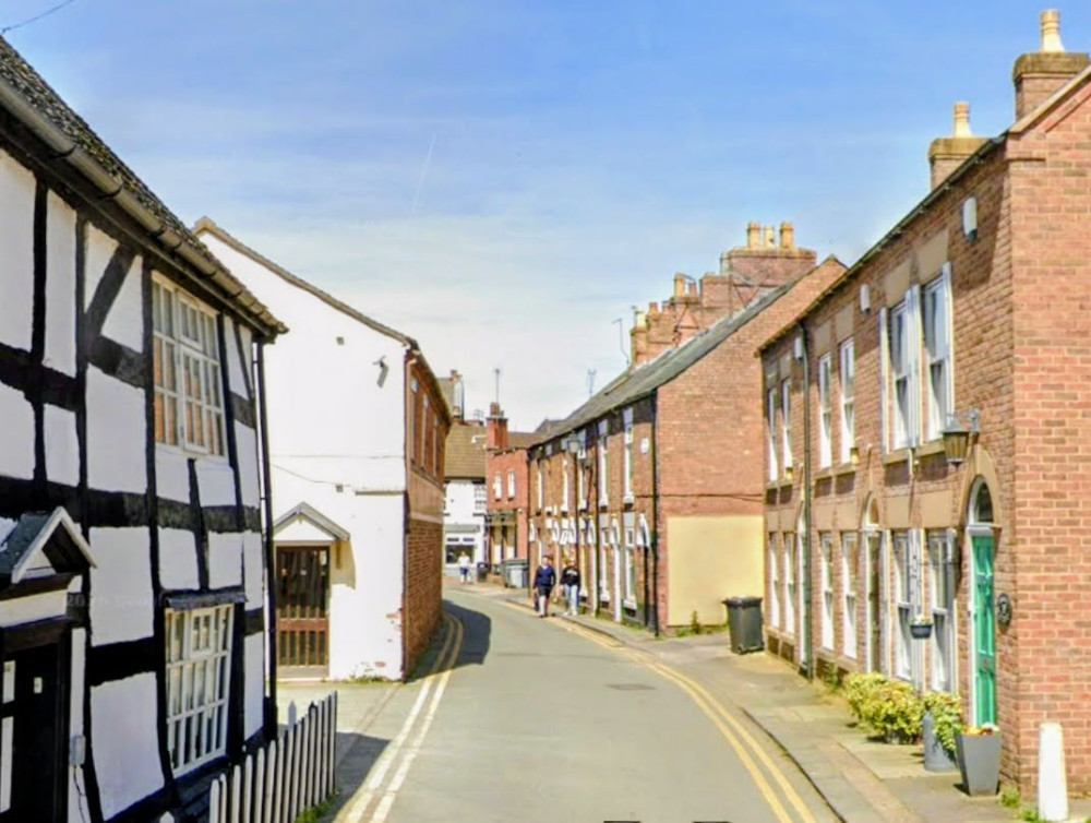 A shocking discovery rocked Nantwich on 20 March, 1926, when the skeletal remains of Mrs. Emma Nixon were uncovered at a Barker Street home (Photo: Google).