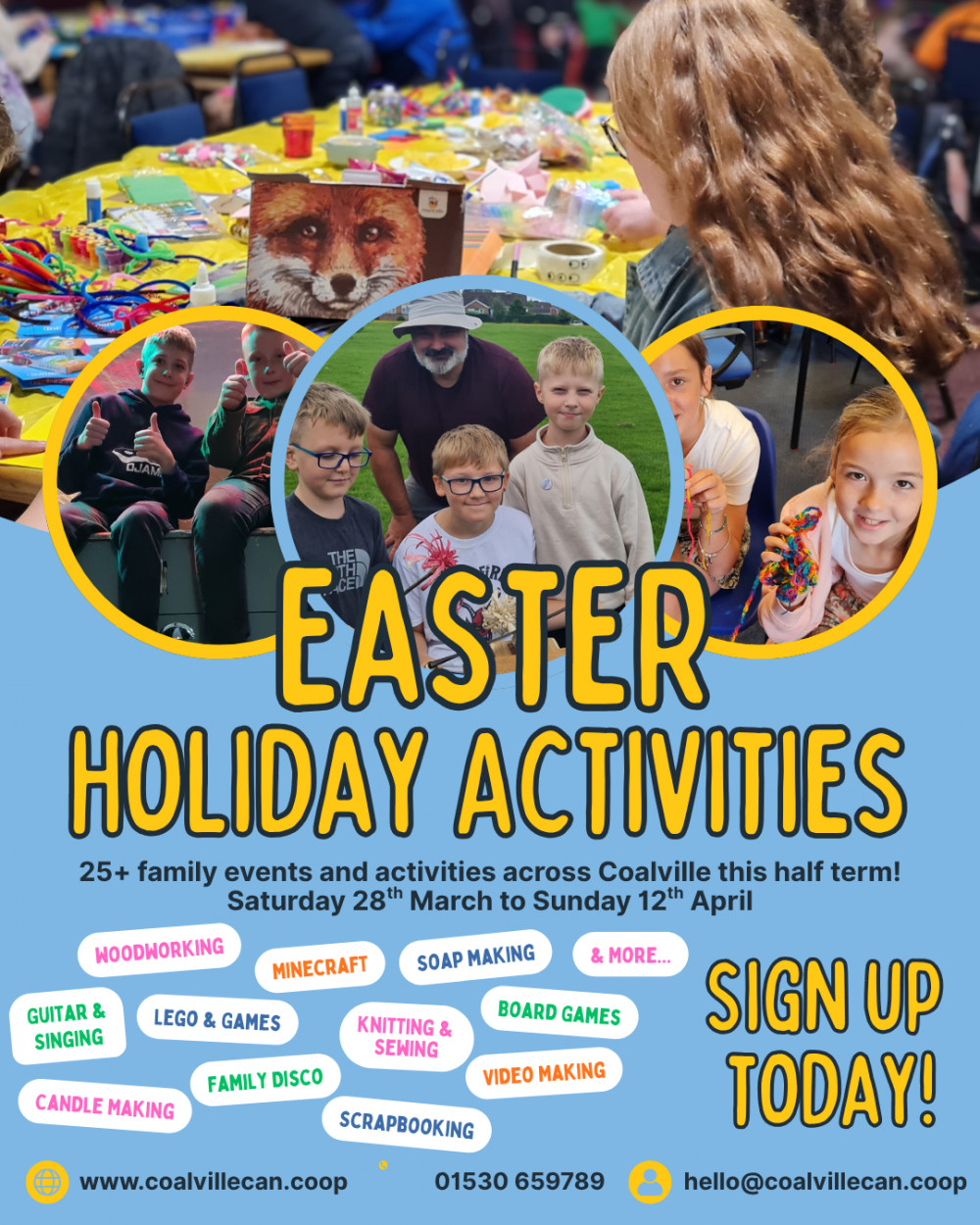 Easter Holiday Activities in Coalville