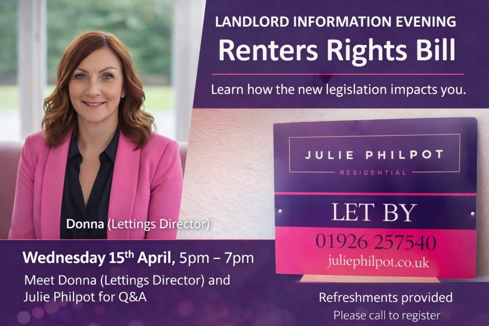 Find out all about the Renters Rights Bill with Julie Philpot Residential (image supplied)