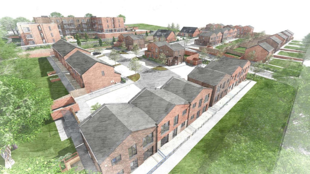 Artist's impression of the proposed Brookhouse Green housing development in Bentilee (image via planning application)
