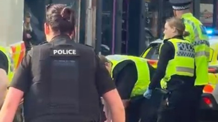 Police were called to Mill Street in Macclesfield following reports of a fight (Credit: Supplied)