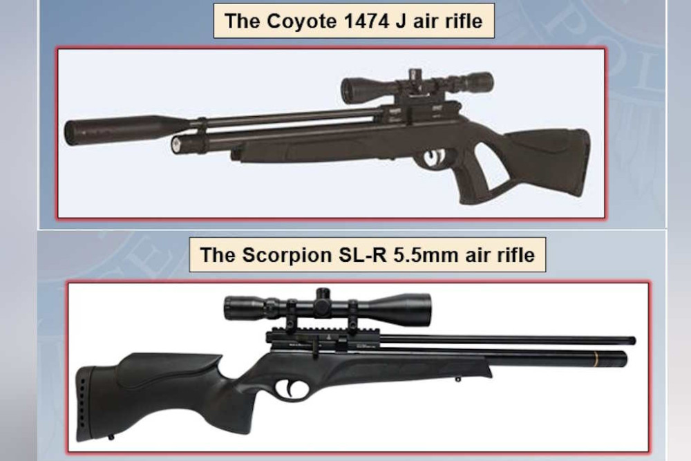 Some of the stolen weapons