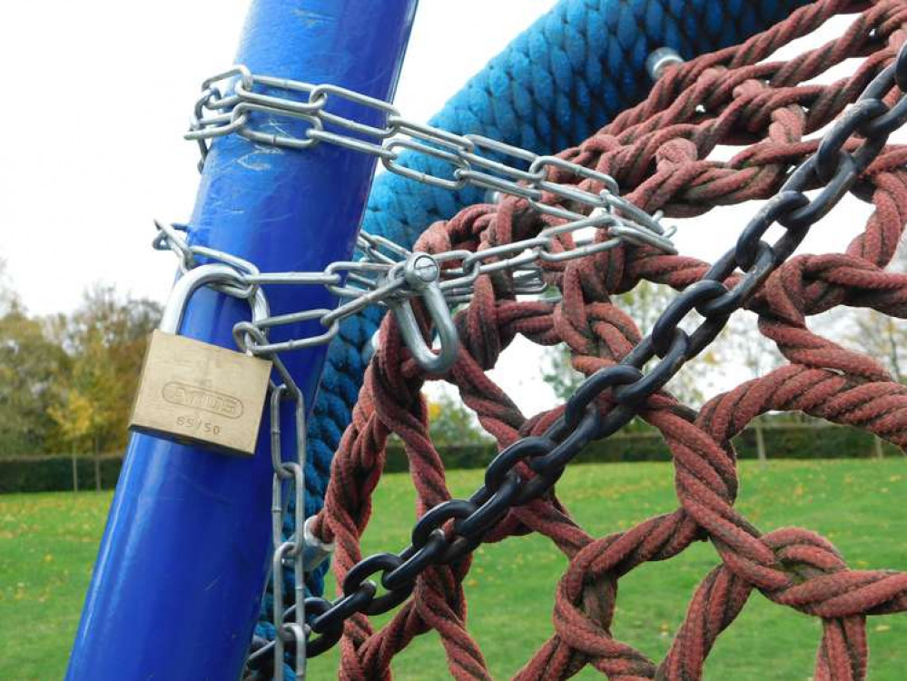 Once of the chained up swings at Eureka Park in Swadlincote. Photos: Eddie Bisknell