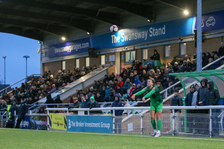 Nantwich Town FC's Northern Premier League West match against Darlaston was abandoned in the 71st minute on Saturday 21 March (Photo: Jonathan White).