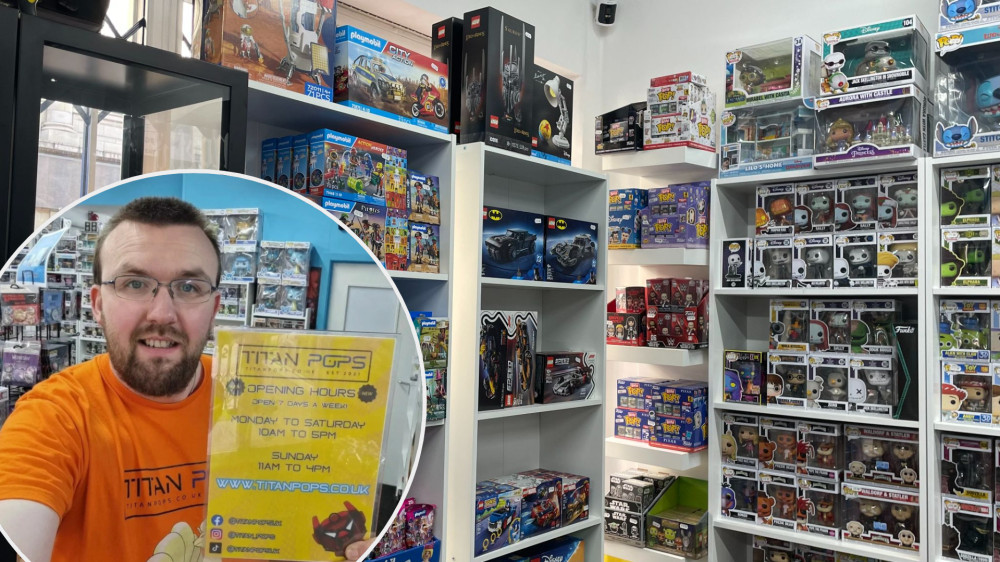 David, founder and owner of Titan Pops, thanked customers for their support over the last few years (Images: main - Nub News / inset - Titan Pops)