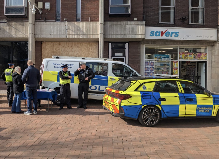 Cheshire Police made 13 arrests after 31 crimes were recorded in the town between 15 and 21 March (Photo: Nantwich Police).