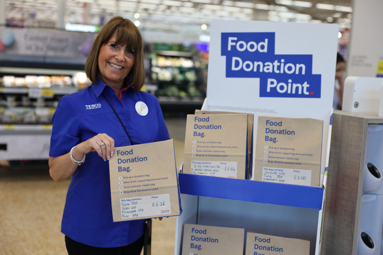 Tesco in Ashby is making it easier than ever to donate food to families in need this school holidays (Photo: Tesco Extra)