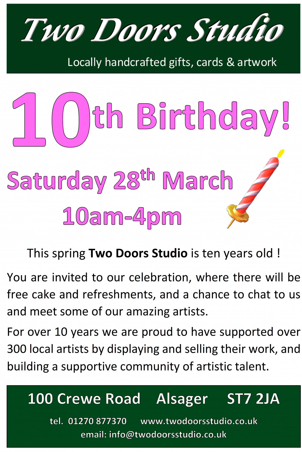 Two Doors Studio 10th Birthday Party 