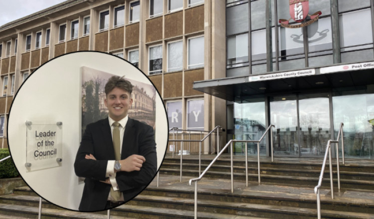 Warwickshire County Council has agreed to fund an external probe into leaked conduct findings against council leader Cllr George Finch for transparency (images via Nub News) 