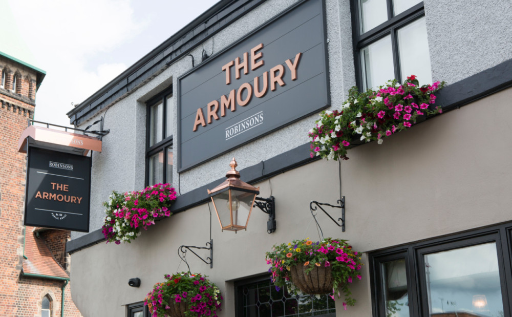 The Armoury Pub is 're-launching' on Friday 27 March from 12pm, after facing disruption due to nearby engineering works (Image - Robinsons)