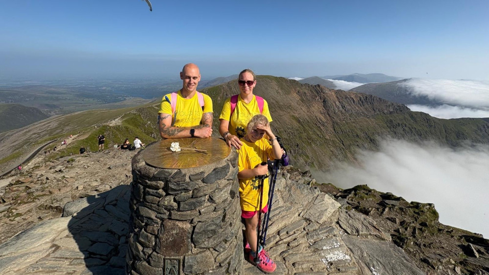 Primrose climbed Snowdon last August with her family to raise money (image via Dougie Mac)