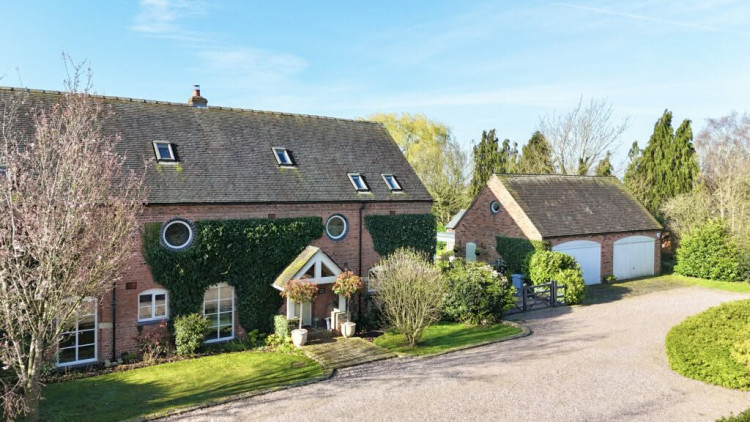 The four-bedroom barn conversion on Mill Lane, Blakenhall (Photo: James Du Pavey).