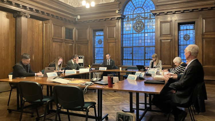 Stockport Council's standards sub-committee on March 24, 2026 (Image - Declan Carey LDRS)