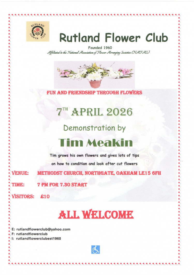 Rutland Flower Club Floral Demonstration