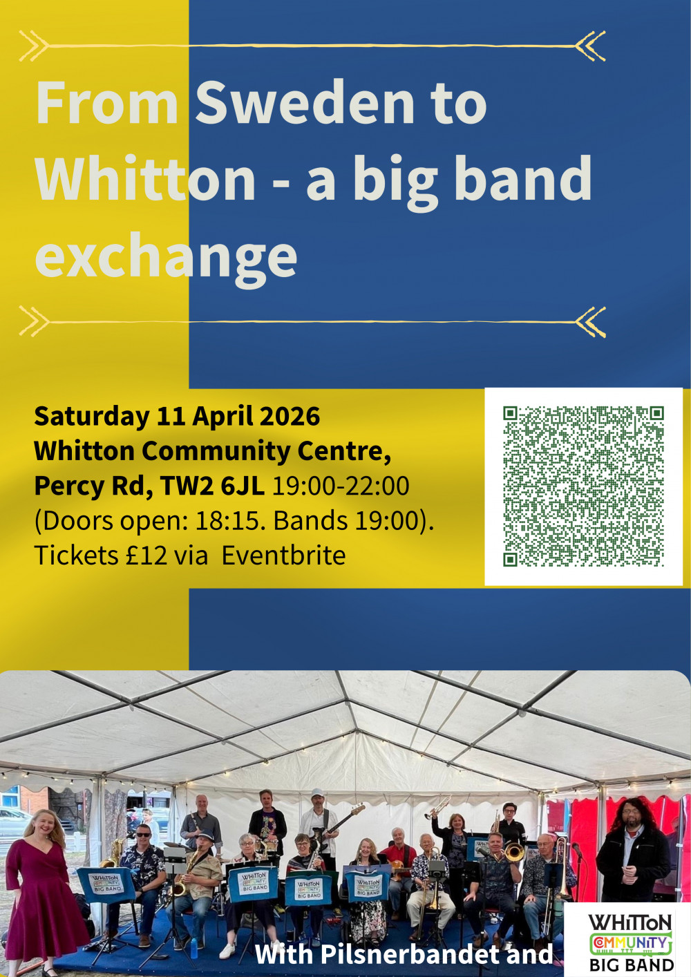 Big band night - From Sweden to Whitton a big band music exchange 