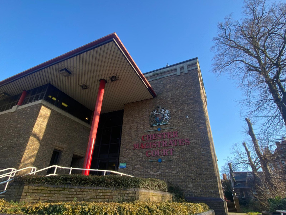 Dominic Graham appeared at Chester Magistrates Court on Thursday, March 26 (Credit: Nub News)